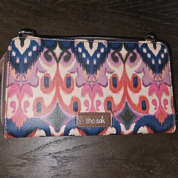 The Sak Pink and Blue Patterned Wallet - Picture 2 of 5